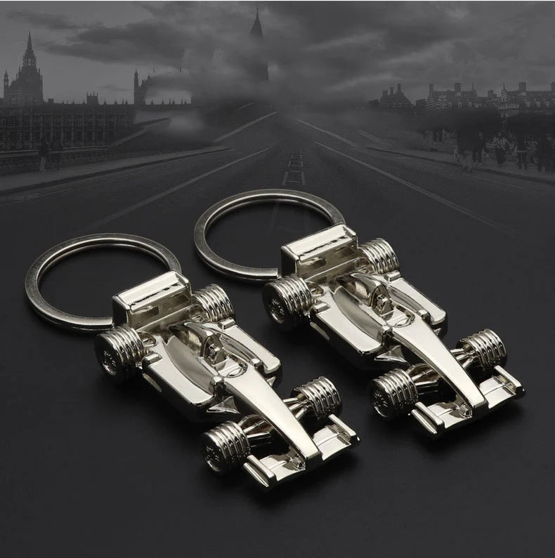 F1 Metal Car Keychain