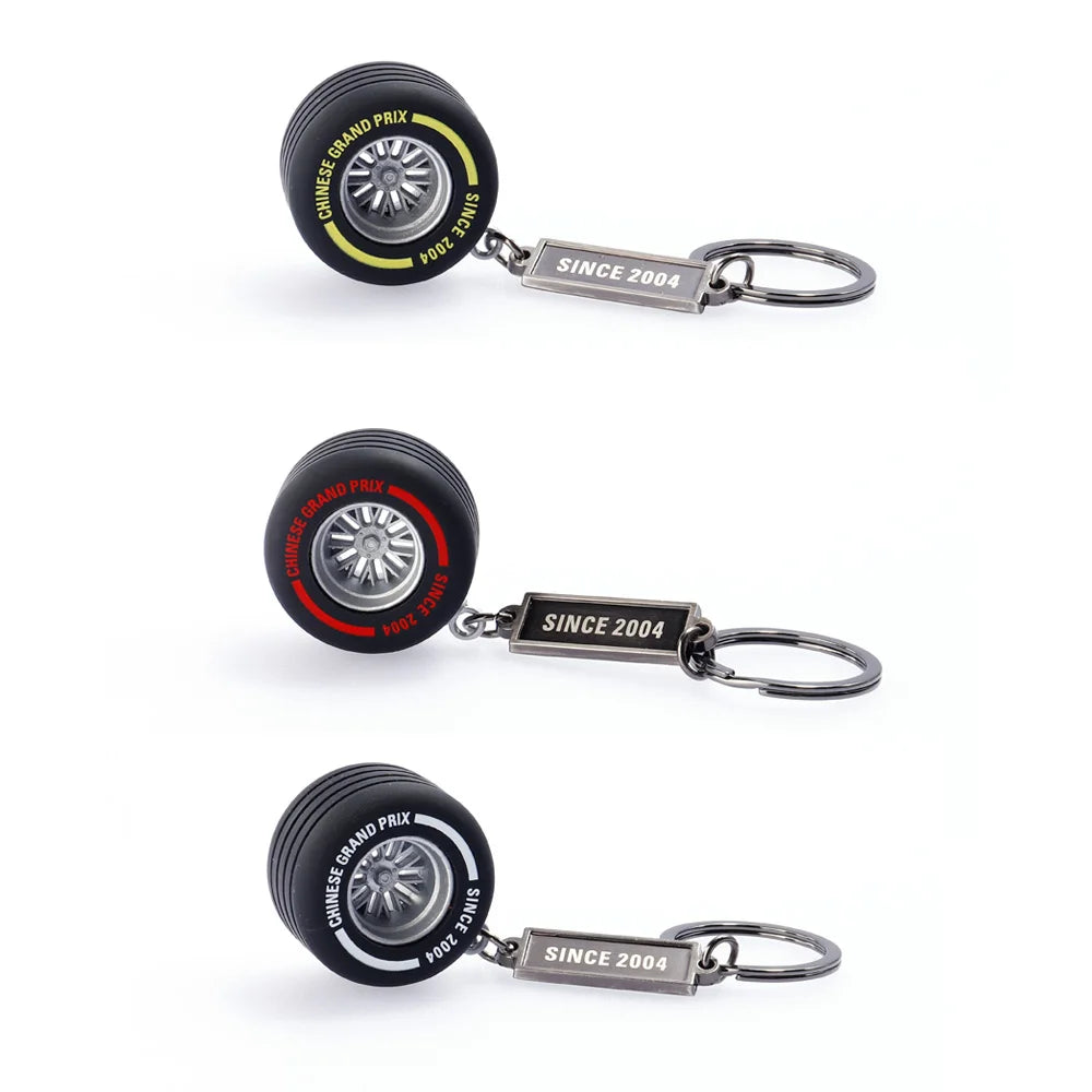 F1 Car Tyre Keychain