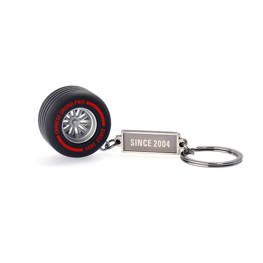 F1 Car Tyre Keychain