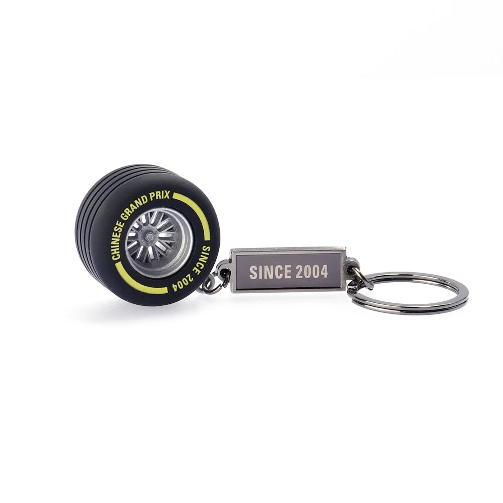 F1 Car Tyre Keychain